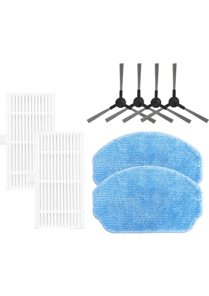 VCR04W Robot Süpürge Aksesuarları Hepa Filtre Yan Fırça Paspas Bezi Yedek Parçaları (Yurt Dışından)