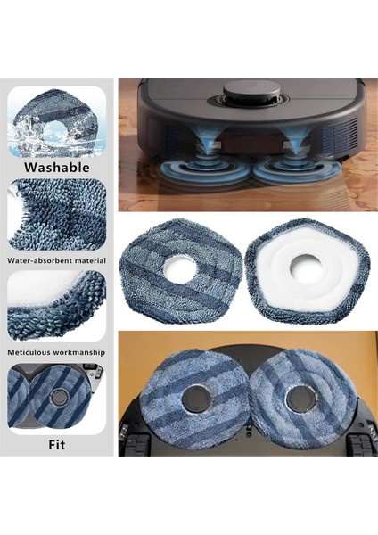 X10 Pro Omni Robot Süpürge Ana Yan Fırça Hepa Filtre Paspas Bezi Toz Torbaları Yedek Parçaları (Yurt Dışından) fiyatları