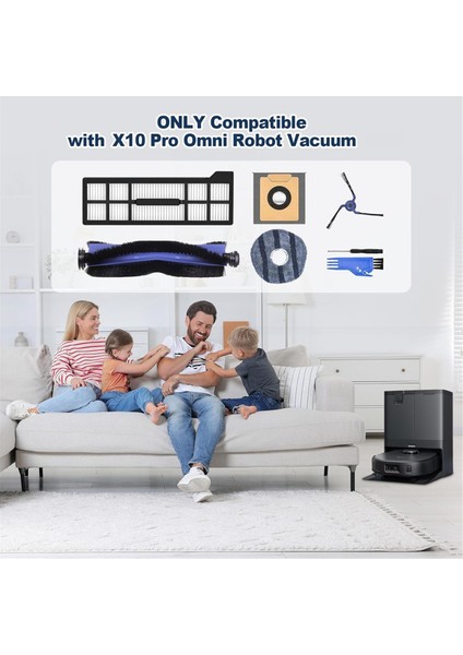 X10 Pro Omni Vakum Parçaları Için 23 Adet Yedek Aksesuarlar Ana Fırça Paspas Bezi Yan Fırçalar Hepa Filtre Toz Torbaları (Yurt Dışından) indirimleri