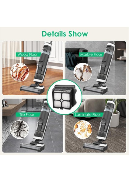 Ifloor 3, Floor One S3, S5, S5 Pro Kablosuz Islak Kuru Vakum Parçaları Için Hepa Filtre Değişimi (Yurt Dışından)