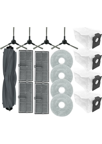 L10S Pro Ultra HEAT/X30 ULTRA/X30 PRO/S10 Vakum Parçaları Için 17 Adet Silindir Yan Fırça Filtre Paspas Toz Torbası (Yurt Dışından) indirimleri