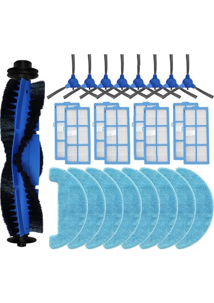 Pvcr 3200 Iq Home Aqua Rulo Fırça Hepa Filtre Paspas Bezleri Rag Robot Süpürge Aksesuar Parçası, 25 Adet (Yurt Dışından)
