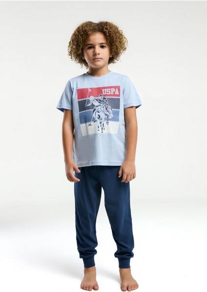 Erkek Çocuk Mavi Kısa Kol Pijama Takım fiyatları