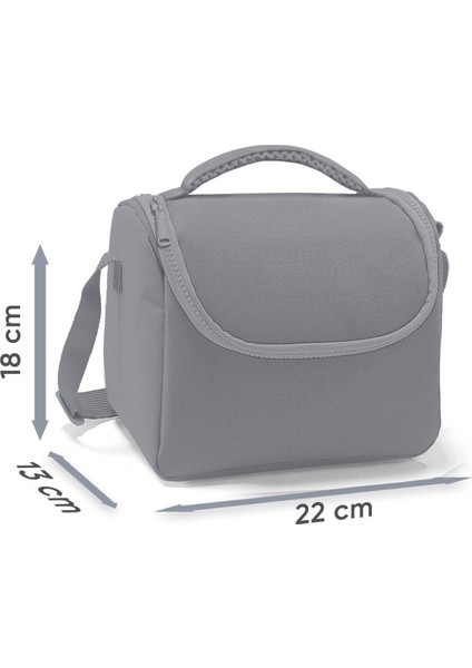 Kids Lacivert Saks Kamuflaj Desenli Thermo Beslenme Çantası 22789