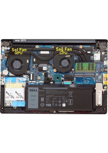 Dell G3 3779 Notebook Gpu Fan fiyatları