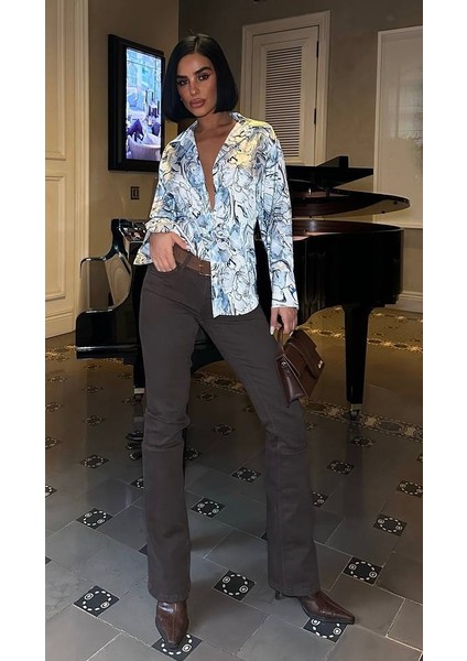 Şıklığın Yeni Adresi: Desenli Saten Gömlek fiyatları