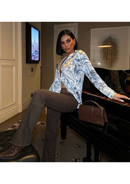 Şıklığın Yeni Adresi: Desenli Saten Gömlek modelleri