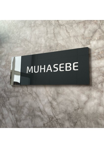 Aynalı Klasik Seri Muhasebe Kapı Isimliği fiyatları