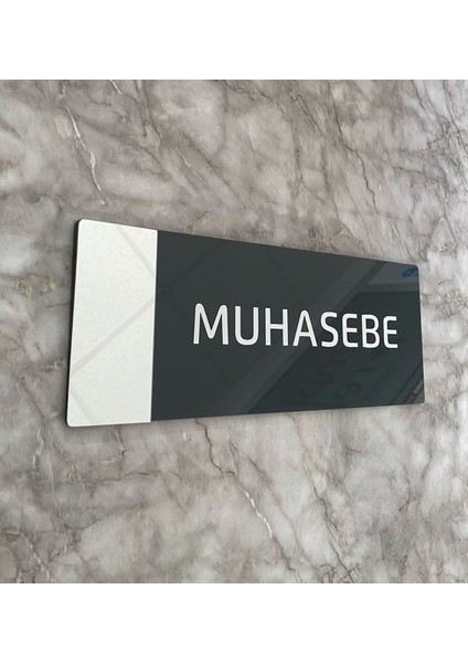 Aynalı Klasik Seri Muhasebe Kapı Isimliği fırsatları