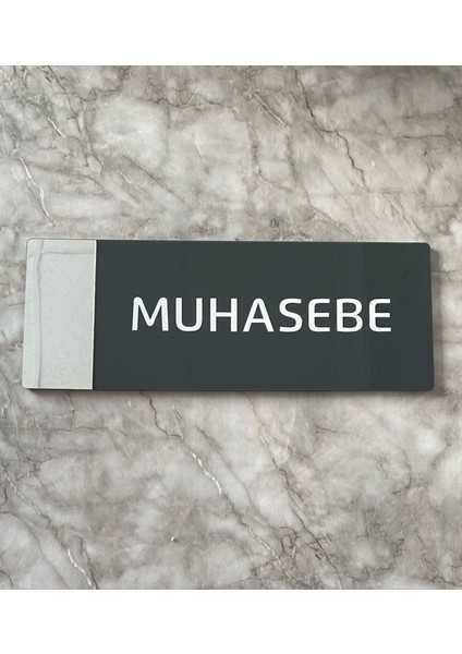 Aynalı Klasik Seri Muhasebe Kapı Isimliği indirimleri