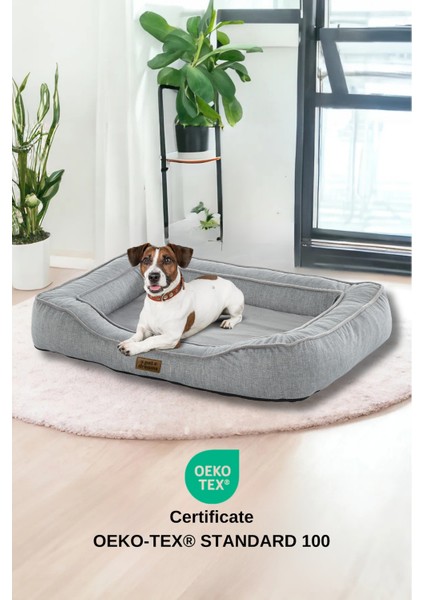 Carlin Lüks Sertifikalı Peluş Kumaş, Büyük Irk Kedi/köpek Yatağı, Kaymaz Altlık fırsatları