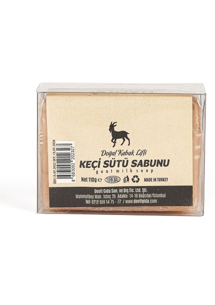 Keçi Sütü Doğal Kabak Lifli Sabun 110 gr.