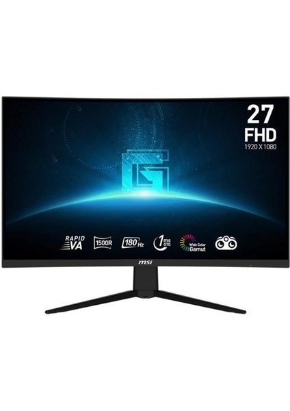 Msı 27" Va G27C3F 1ms 180HZ Hdmı-Dp Kavıslı Gamıng Monitör 1920X1080