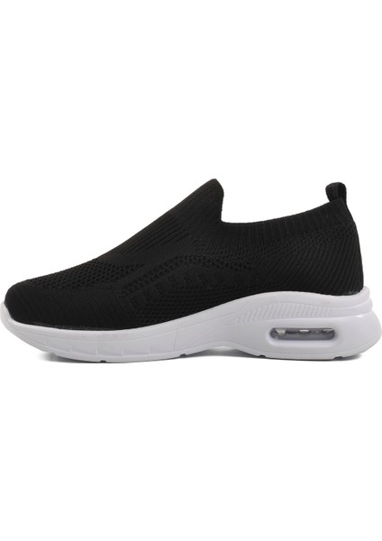 Siyah-Beyaz Anorak Hafif Kadın Spor Ayakkabı 2416 Z