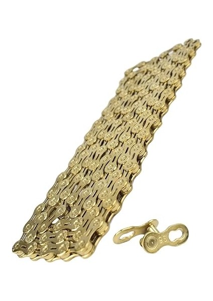 Dağ Yol Bisiklet Zinciri 9-18-27 Hızlı Bisiklet Zinciri, Altın Bisiklet Zinciri Çelik 116 Bağlantılı Yarı Boş Zincirler 9 Hızlı Bisiklet Zinciri Değişken Hızlı Mtb Dağ Yol Bisiklet Zinciri fiyatları