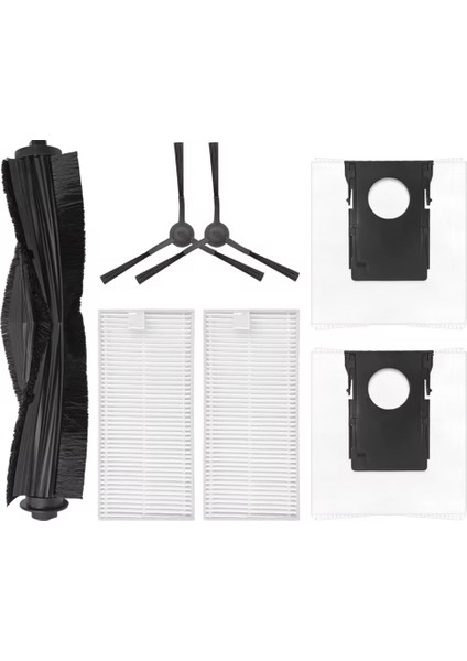 W20 / Pro Roller Yan Fırça Hepa Filtre Toz Torbası Robot Süpürgeler Aksesuar Parça Yedek (Yurt Dışından)