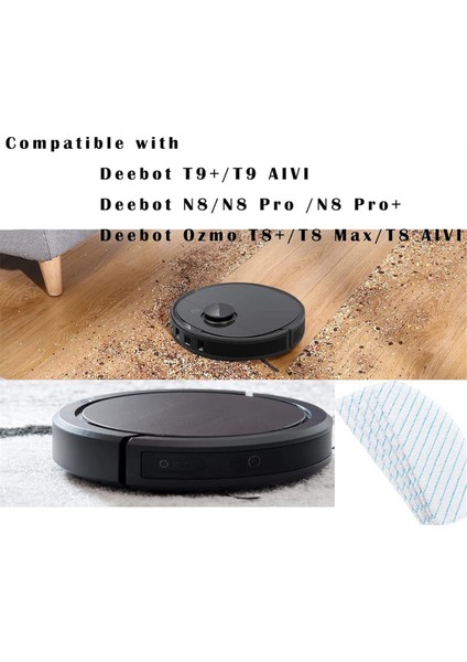 T8/t8+/t8 / N8/n8 Pro/n8 Pro+/t9/t9+ Elektrikli Süpürge Aksesuarları Için 12 Adet Tek Kullanımlık Paspas Pedi (Yurt Dışından)