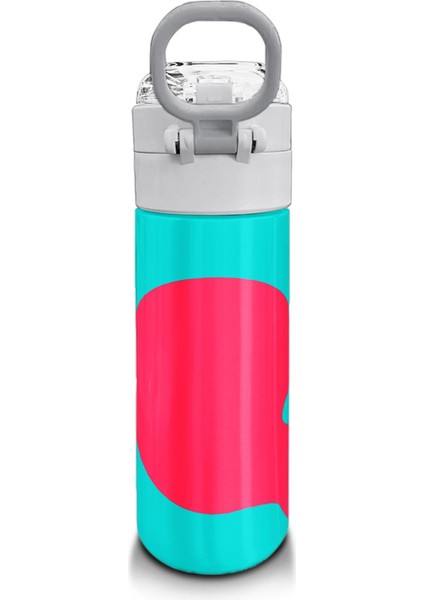 Kids Neon Mercan Turuncu Desenli Pipetli ve Direkt Içim Çelik Termos 500 ml 31885 modelleri