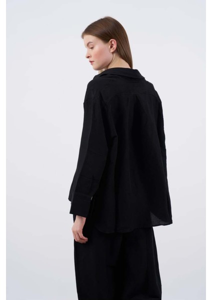 Kadın Keten Gömlek-Pantolon Alt Üst Takım modelleri