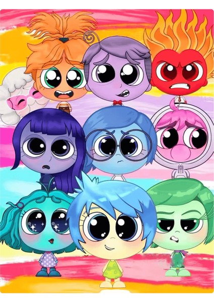 Disney Yeni Gelenler Numaraya Göre Boyama Inside Out Çocuk Hediye Tuval Üzerine Çizim Karikatür Ev Dekorasyon Seti El Boyaması HOBIRENK:DSN-8288-ZD/BOYUT(CM):30X40CM Çerçevesiz (Yurt Dışından)