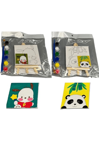 2 Paket Mini Numaralara Göre Boya SetiBoyut (Cm): 10X10CM (Yurt Dışından)
