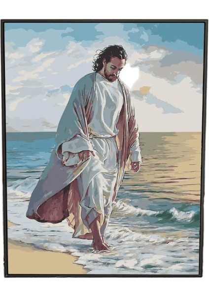 Yetişkinler Için Sayılarla Dıy Boya Seti - Isa, Tuval Üzerine Akrilik Dijital Yağlıboya Resim Sanatı Duvar Dekoru Hediye Çerçeve Yok (Yurt Dışından)