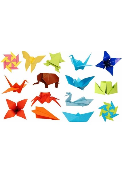 Hayal Origami Kağıdı - Sade Renkli Origami Seti