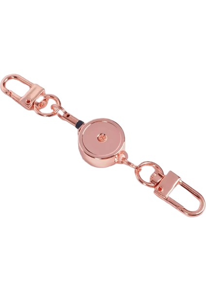 Geri Çekilebilir Rozet Anahtarlık Tutucu Rozet Makarası Hırsızlığa Karşı Metal Çekmesi Kolay Toka Halat Elastik Anahtarlık Anahtarlık Aksesuarlarırenk:beyaz (Yurt Dışından)