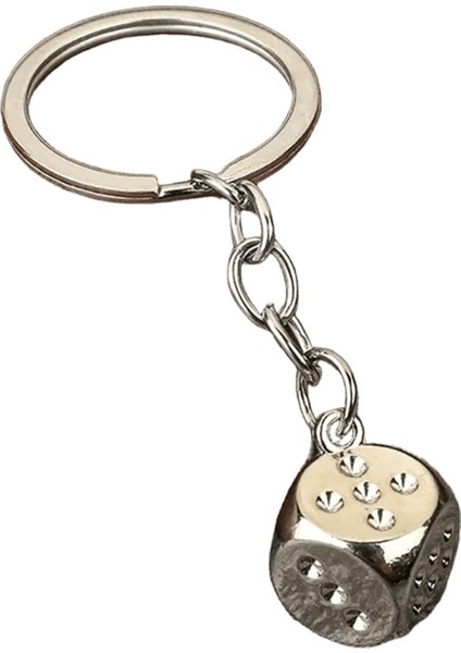 Yeni Beş Renkli Zar Anahtarlık Alaşım Kişilik Zar Modeli Anahtarlık Erkekler Için Şanslı Araba Anahtarlık Serin Hediye (Yurt Dışından)