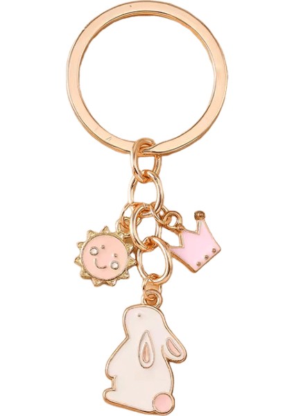 Sevimli Emaye Tavşan Tavşan Anahtarlık Aşk Kalp Anahtarlık Kolye Kadınlar Için Kızlar Çanta Dekor Dıy Takı Aksesuarları (Yurt Dışından)