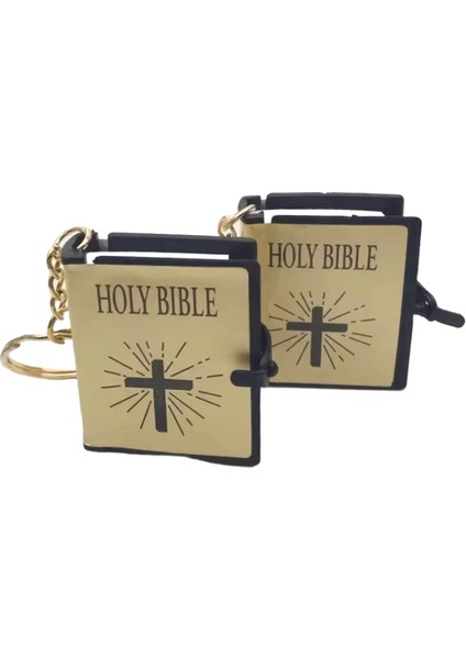 Mini Kutsal Incil Anahtarlık Kitap Anahtarlık Din Ingilizce Versiyon Hıristiyan Isa Anahtarlık Anahtarlık Hediye Dua Tanrı Korusun S112 (Yurt Dışından)