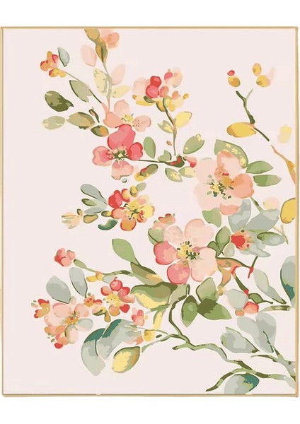 Yetişkin Kiti Için Numaralara Göre Boya Çiçek Açan Çiçekler Dıy Dropshipping Akrilik Yağlıboya Tuval Numarasına Göre Ev Dekoru Renk: X2255 / Boyut (Cm): 40X50CM Diy Çerçeve (Yurt Dışından)