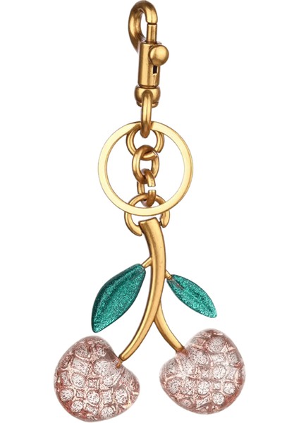 Kadın Çanta Için Yeni Kırmızı Kiraz Kolye Anahtarlık Charm Internet-Ünlü Kristal Kiraz Kolye Yüksek Dereceli Çanta Aksesuarları (Yurt Dışından)