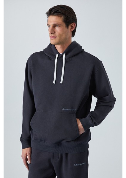 Narcıso Erkek Yumuşacık Içi Polarlı Antrasit Sweatshirt