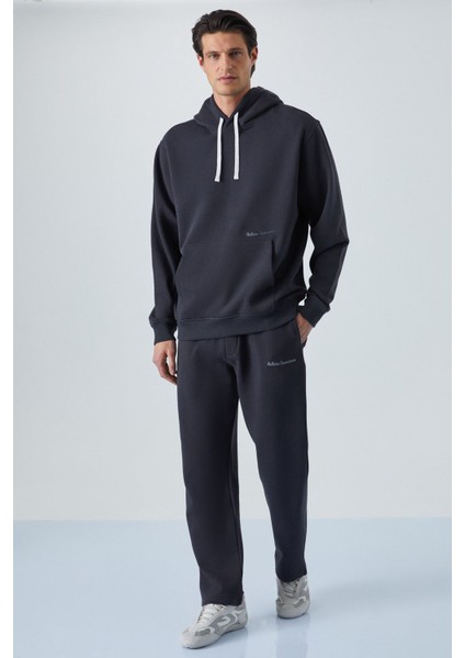 Narcıso Erkek Yumuşacık Içi Polarlı Antrasit Sweatshirt
