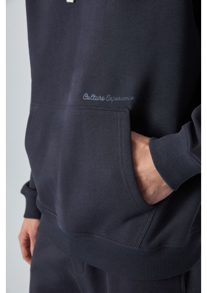 Narcıso Erkek Yumuşacık Içi Polarlı Antrasit Sweatshirt