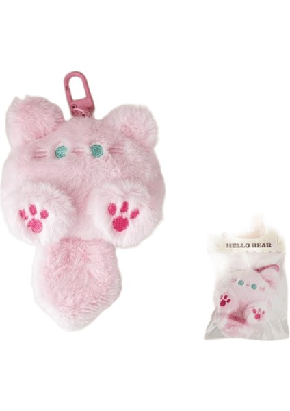 Sevimli Peluş Kedi Bebek Kolye Kız Sırt Çantası Bebek Kolye Çift Çanta Anahtarlık Dekoratif Hediyerenk:yavru Kedi Kolye (Yurt Dışından)