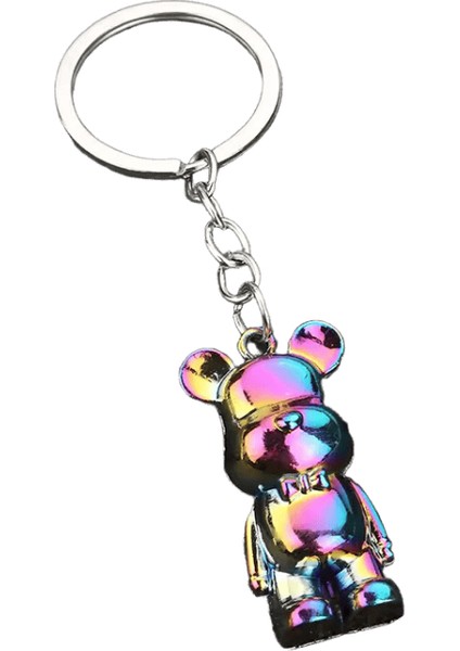 Patlamalar Ayı Metal Araba Anahtarı Takı Şiddet Ayı Anahtarlık Kolye Yaratıcı Hediyeler (Yurt Dışından)