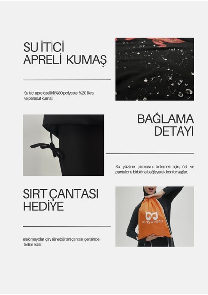 Payet Nakış Tasarım Mayo - Pembe10