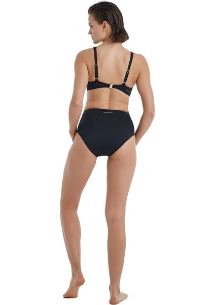 Kadın Yüksek Bel Siyah Bikini Takım 10571-72