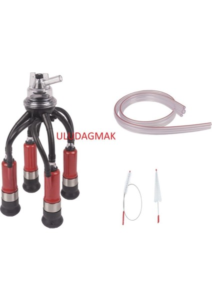 Süt Sağım Makinesi Plastik Kılıflı ÜNITE(160CC) + Hortum + Fırça Seti