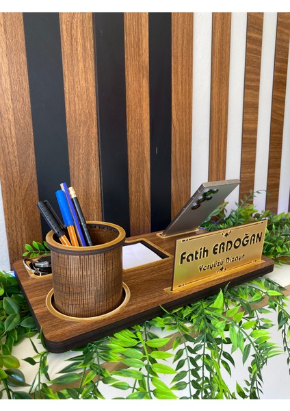 Ahşap Masa Üstü Isimlik ( işyeri Hediyesi ) Ofis kalemlik fiyatları