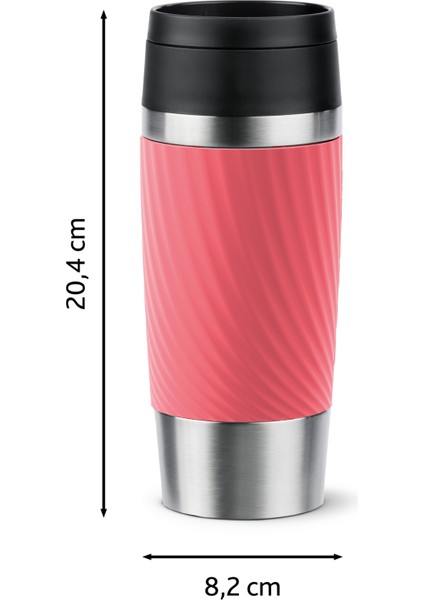Travel Mug Easy Twist 0,36 Litre Seyahat Tipi Termos [Kırmızı] - 3110601338