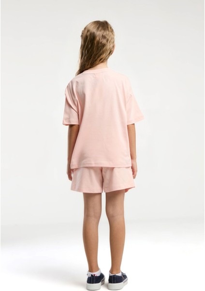 Kız Çocuk Pembe Şort Takım modelleri