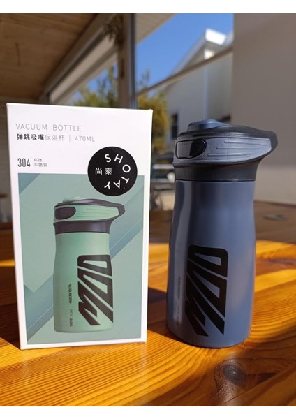 Mod Çelik Termos Matara 470ML Siyah