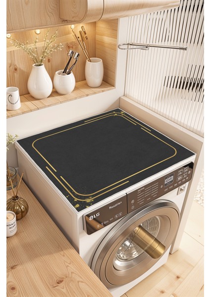 Kaymaz Tabanlı Çamaşır Makinesi Örtüsü Modern Kullanışlı Yıkanabilir Mat modelleri