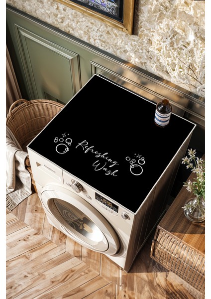 Kaymaz Tabanlı Çamaşır Makinesi Örtüsü Modern Kullanışlı Yıkanabilir Mat