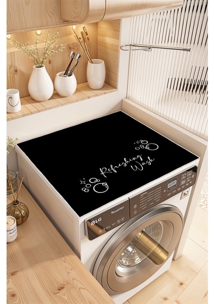 Kaymaz Tabanlı Çamaşır Makinesi Örtüsü Modern Kullanışlı Yıkanabilir Mat modelleri