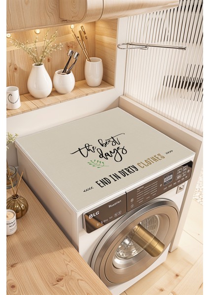 Kaymaz Tabanlı Çamaşır Makinesi Örtüsü Modern Kullanışlı Yıkanabilir Mat modelleri