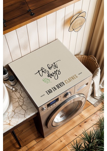 Kaymaz Tabanlı Çamaşır Makinesi Örtüsü Modern Kullanışlı Yıkanabilir Mat fırsatları